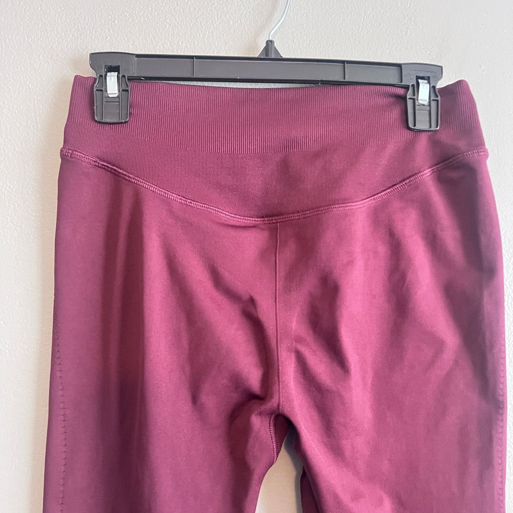 gymshark sweat seamless set (TOP AND‎ LEGGINGS) Plum Pink SIZE L - Picture 9 of 12